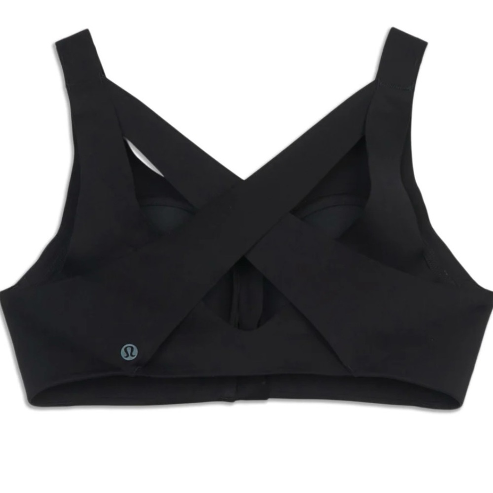 Lululemon Women’s Enlite Front Zip Closure Sports Bra 38C Black High Support - Picture 4 of 12
